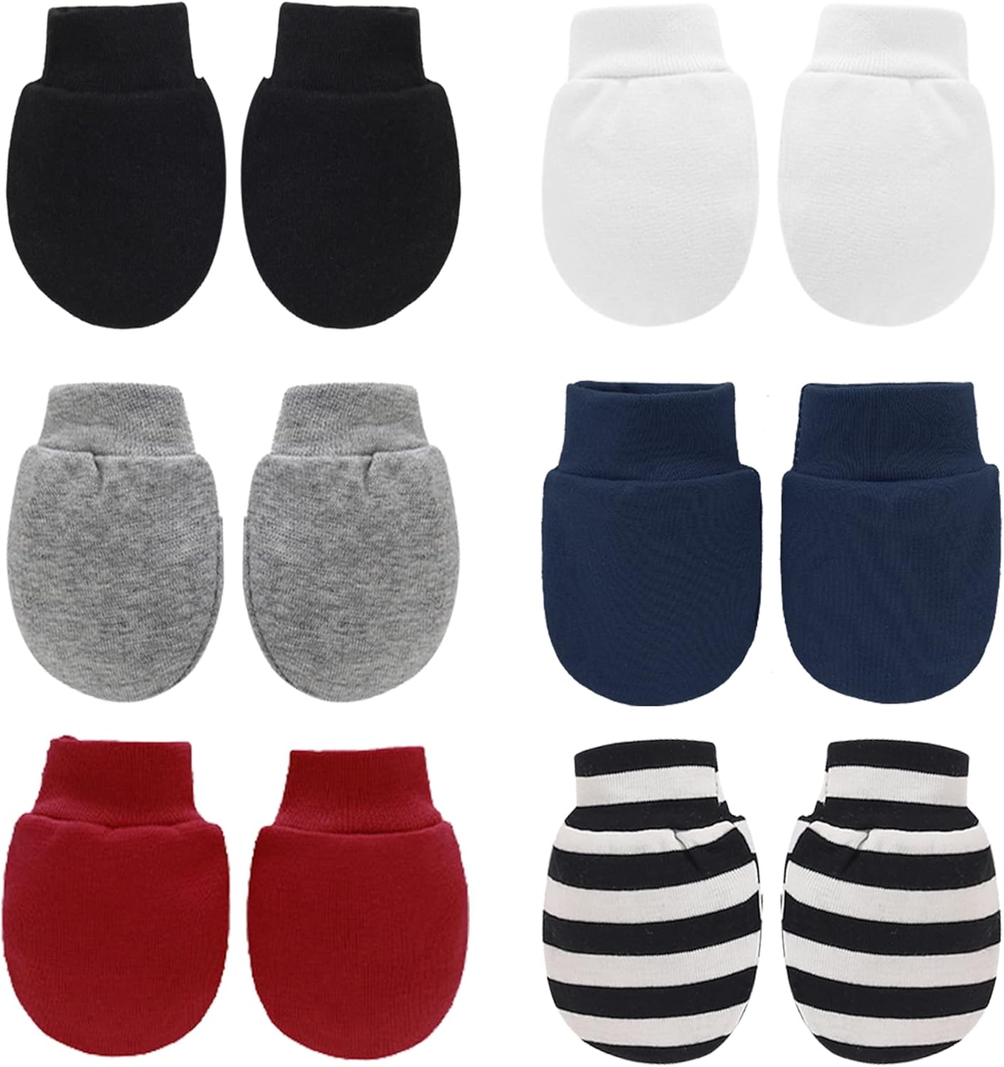 3 Pair-Cute Baby Infant Boys Girls Anti Scratch Mittens Soft Gloves Baby Gloves Kids  Color As Per Stock I334330154