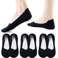 thumbnail image 1 of 6Pairs Women No Show Socks Ultra Low Cut Liner Socks Ice Feeling socks Non-slip Liner Invisible Hidden Thin Socks, 1 of 3