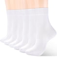 thumbnail image 1 of 6Pairs Women's Thin Cotton Socks, Soft Cotton Bootie Socks Women Above Ankle Crew Socks, 1 of 5