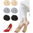 thumbnail image 1 of 6Pairs Women's Toe Topper Liner Socks - Half socks for women,High Heel Shoe Inserts,Suitable for Women's Shoes, 1 of 6