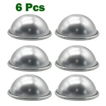 6Pc 3D Aluminum Bath Bomb Molds Kit Half Ball Cake Moulds Chocolate Ice Cream Cake Baking Pan Salt Ball Homemade Diy Tool