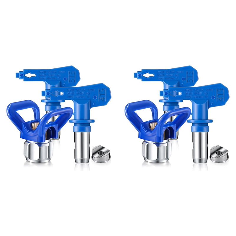 6Pc 415/515 Spray Tips Airless Paint Spray Sprayer Tip Guard Nozzle