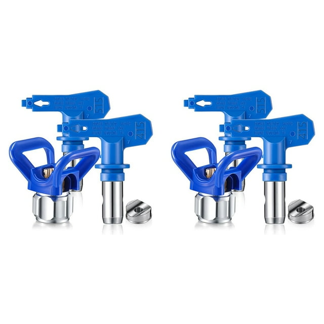 6Pc 415/515 Spray Tips Airless Paint Spray Sprayer Tip Guard Nozzle