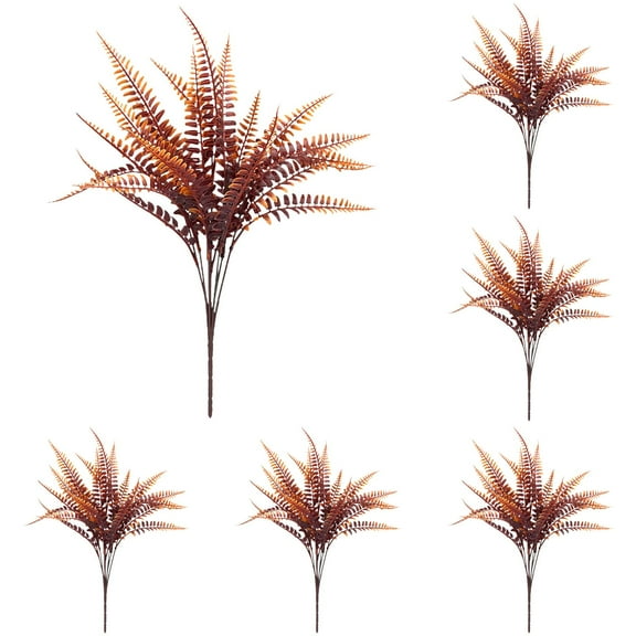 6Pc Artificial Fall Flowers 15-Inch Stems, Autumn Decor With Bendable Wire For Outdoor And Home, Seasonal Arrangements For Porch Garden And Events