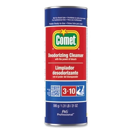 6Pc Comet Deodorizing Cleanser with Bleach, Powder, 21 oz Canister (32987EA)D6