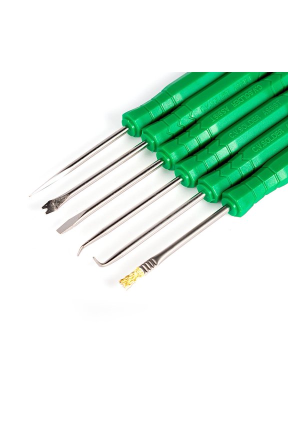 6Pc Desoldering Aid Tool Kit Soldering Aid Assist Tool Pcb Cleaning Repair Tool