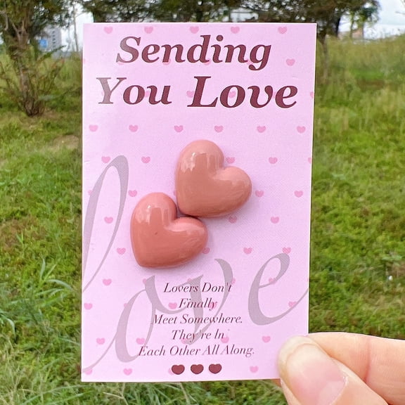 6Pc Diy Pocket Card Decoration Gift Set, Valentine's Day Hug Card Love Card With Heart Shaped Design, Perfect For Children Friends Lovers As Valentines Party Supplies Cross-Border