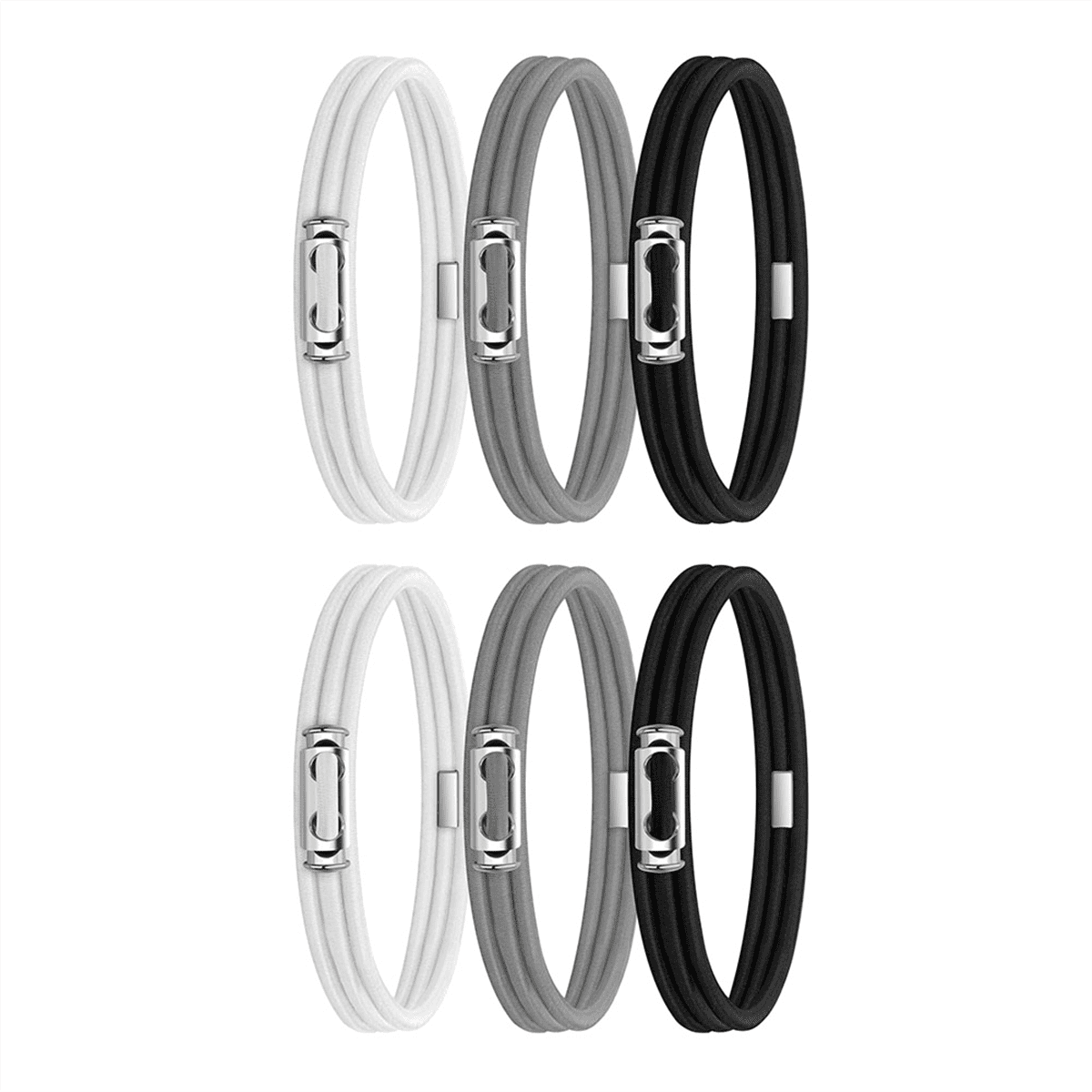 6Pc Garbage Can Bands Cord Lord Adjustable Large Trash Can Rubber Bands