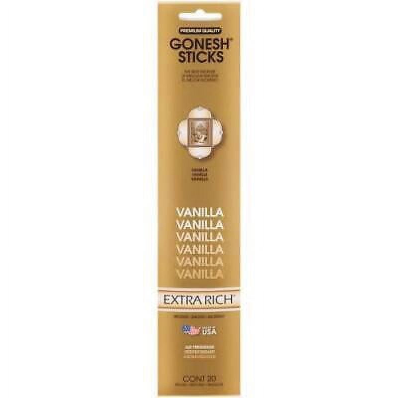 6Pc Gonesh 20811 Vanilla Incense Sticks