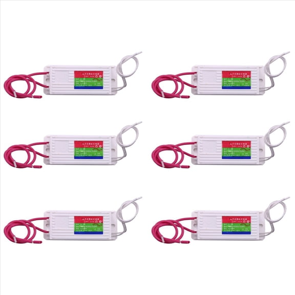 6Pc Hb-Co6 Neon Electronic Transformer Waterproof Neon Power Supply Rectifier 6Kv 60W 30Ma,6 x Waterproof Neon Power,white