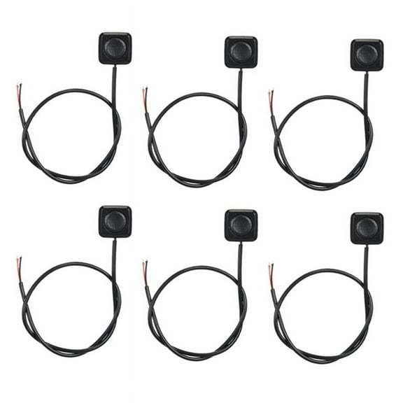 6Pc Momentary Switch Momentary Push Button on Switch 12V 24V Mount Mini Button Install