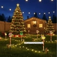 thumbnail image 1 of 6Pc Moving Christmas Lights, Led Waterproof Solar Christmas Lights Outdoor Decorations,Solar Courtyard Tree Snowman Reindeer, Solar & Battery Power,For Porches, Trees, Pathway, 1 of 7