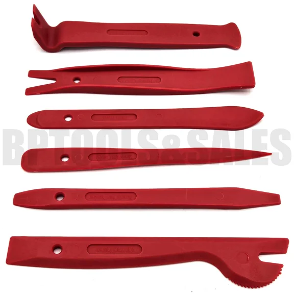 6Pc Nylon Auto Molding Pry Bar Dash Panel Plastic Trim Molding Removal Tool Kit