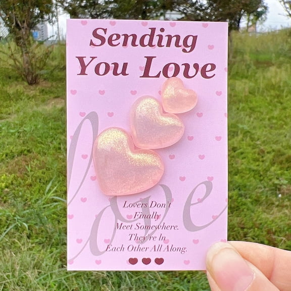 6Pc Pocket Diy Love Card Decoration Gift For Valentine's Day Hug Card Party Supplies, Cross-Border Valentine's Day Gifting For Children Friends Lovers, Ideal Diy Craft Gift For