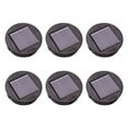 6Pc Smart Garden Solar Powered Replacement Round LED Light Box Solar
