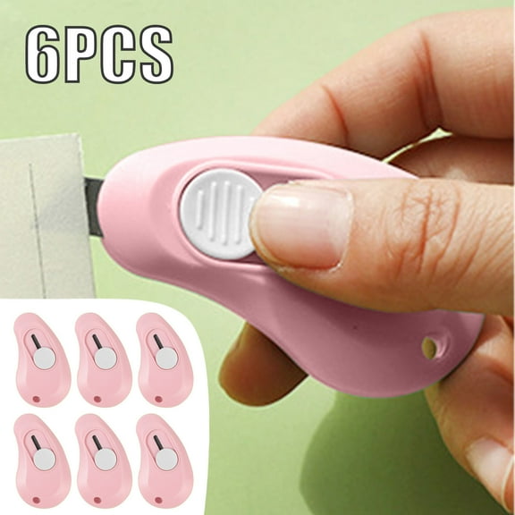 6Pc Telescopic Portable Art Knife E office supplies, 6Pc Art Knife Office&Craft&Stationery, Multi-color