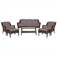 thumbnail image 1 of 6Pc Wicker Seating Set With Brown Cushions - Brown, 1 of 1