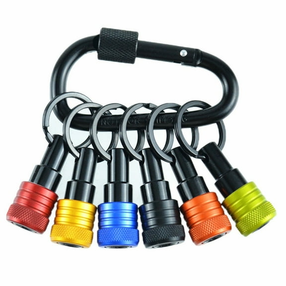 ANXPTIME 6Pcs 1/4inch Hex Shank Screwdriver Bit Holder Extension Rod Keychains Screw