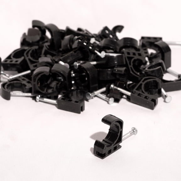 6Pcs 1/8" Wire Rope Cable Clip Clamp for 3-6mm Cable, Double Hole Hex Wire Rope Clamps with Stopper for Chandelier Ceiling Lighting String Light