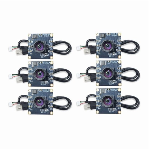 6Pcs 100 Degree Camera Module 1MP OV9732 1280x720 USB Free Driver Manual Focus with 3 Meter Cable for WinXP/7/8/10,As Shown
