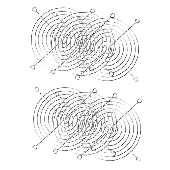 6Pcs 120mm 4.7 inch Metal Fan Guard Protective Grill for PC Ventilator,6 x Fan Guard,Silver