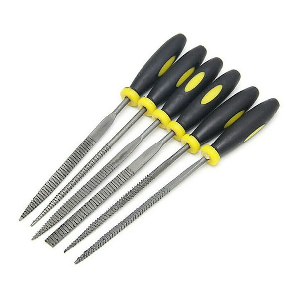 6Pcs 140mm Mini Metal Filing Rasp Needle File Wood Tools Hand Woodworking