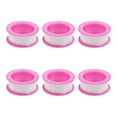 thumbnail image 1 of 6Pcs 16mmx8mx0.1mm Plumbing Tape Pipe Tape PTFE Pipe Sealant Tape Industrial Thread Sealants Teflon Tape Plumbers Tape Seal Tape for Plumber Pipe Thread Seal White Pink, 1 of 5