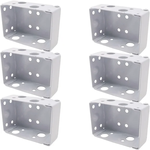 6Pcs 2.63Inch Blind Brackets Low Profile Box Mounting Bracket For Window Blinds