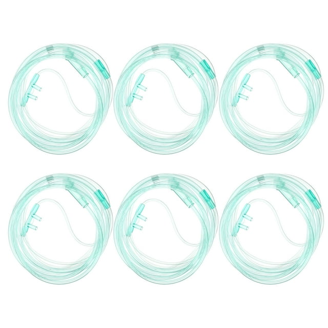 6Pcs 2 Meters Oxygen Nasal Cannula Oxygen Tubes Tubing Supplies for