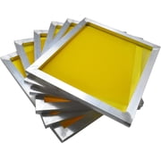 6Pcs 20"*24" Aluminum Silk Screen Frame Fabric Silk Screen Printing Screen Frame with 305 Mesh Yellow DIY
