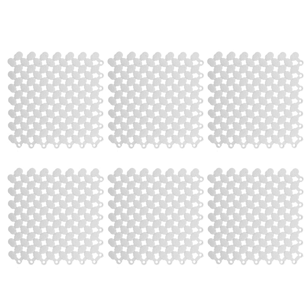 6Pcs 20x20cm NonSlip Splicing Interlocking Floor Mat for Kitchen Bathroom Shower Pool Balcony