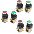 thumbnail image 1 of 6Pcs 22mm Mount 10A 380V DPST Red Green Momentary Push Button Switch, 1 of 4