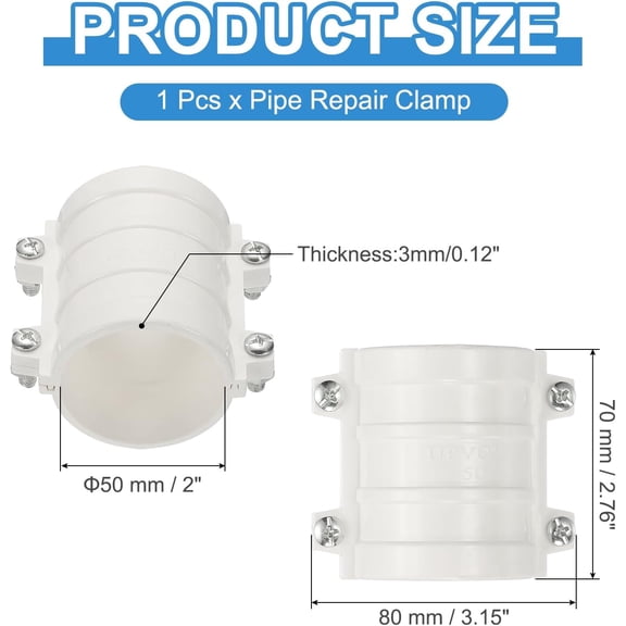 6Pcs 3/4Inch Female Threaded PVC Union Coupling Pipe Fitting (F x F) 3/4'' PVC FNPT Female Union Coupling Adapter for Sprinkler Pipe, Irrigation, Plumbing, Schedule 40, EPDM O-Ring