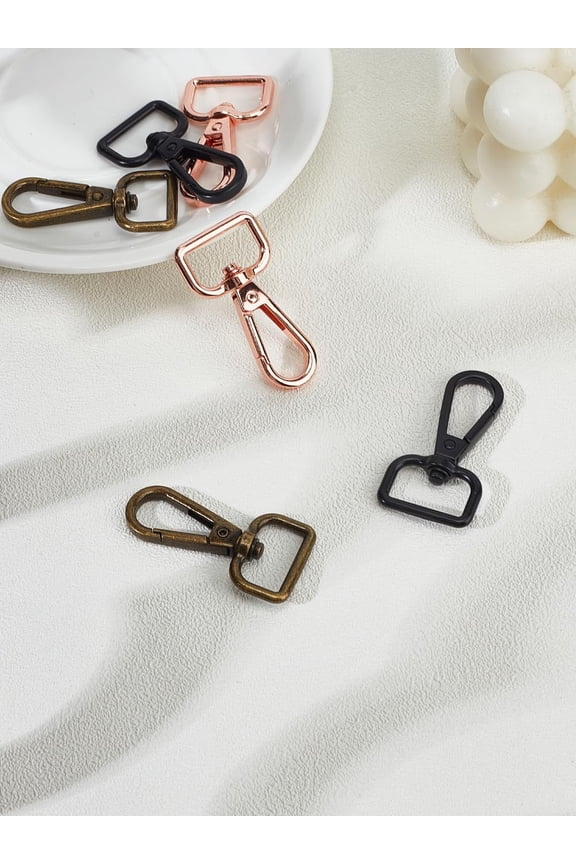 6Pcs 3 Colors Alloy Swivel Clasps Swivel Snap Hooks Mixed Color 360 Swivel Trigger Snap Hooks DIY Claw Clasps for Lanyard Keychains Bag Connector Jewelry Crafting 47.5x25mm colorful DIY