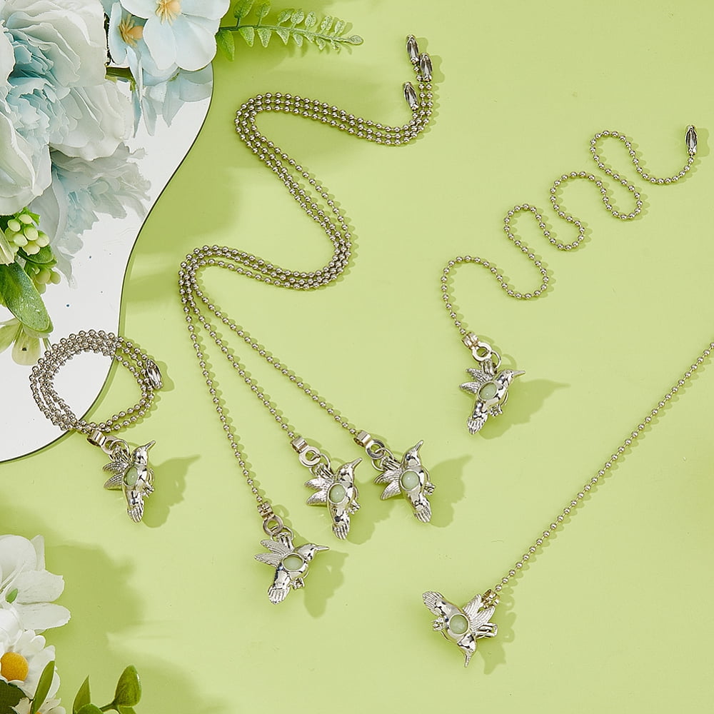 6Pcs 3 Colors Light Pulls Extension Chain Ceiling Fan Pull Chains Alloy ...