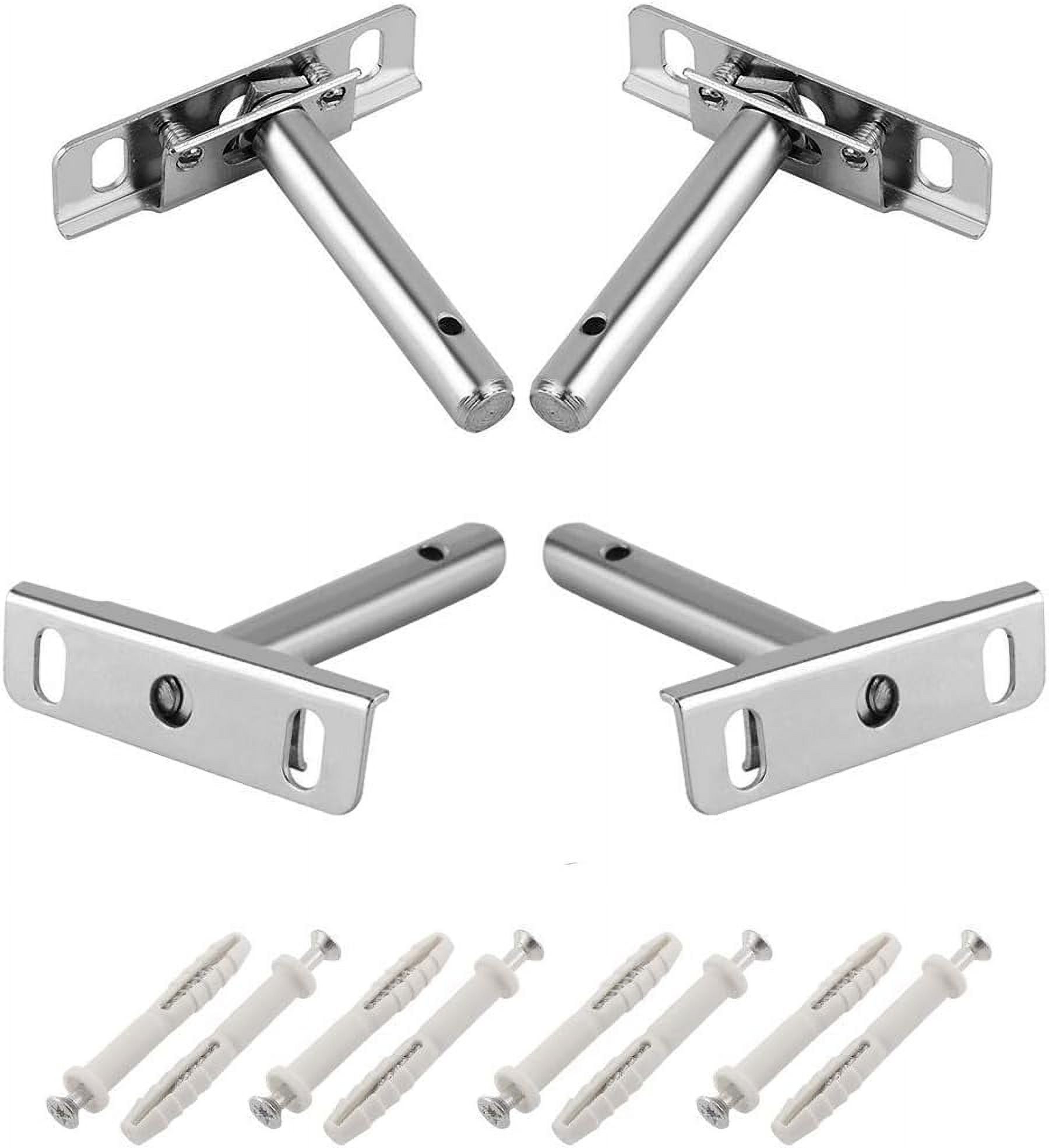 6Pcs 3Inch Invisible Floating Shelf Brackets, Stainless Steel Hidden