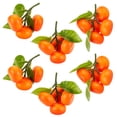 thumbnail image 1 of 6Pcs 3 Styles Foam Artificial Fruit Model Simulation Oranges Home Kitchen Cabinet Decoration Orange 82~100x68~75x35~68mm 2pcs/style, 1 of 7