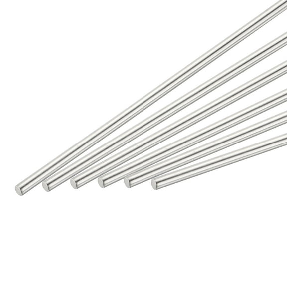 6Pcs 304 Stainless Steel Round Rods Bar, 3mm x 100mm for Various Shaft DIY Craft Model Car