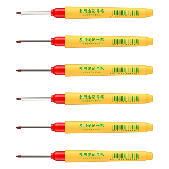 6Pcs 33mm Long Nose Marker Industrial Tool for Ceramic Marking