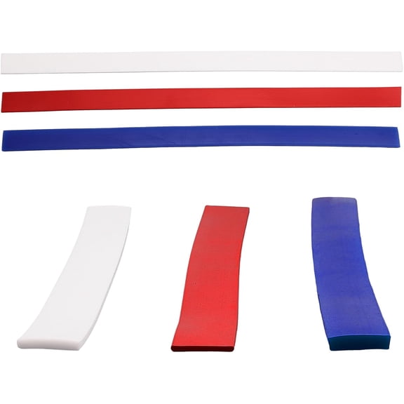 6Pcs 3Sizes Silicone Rolling Strip Set Rolling Pin Guides Dough Strips Baking for Cookie Kitchen Baking 2mm 4mm 5.5mm Multi-color