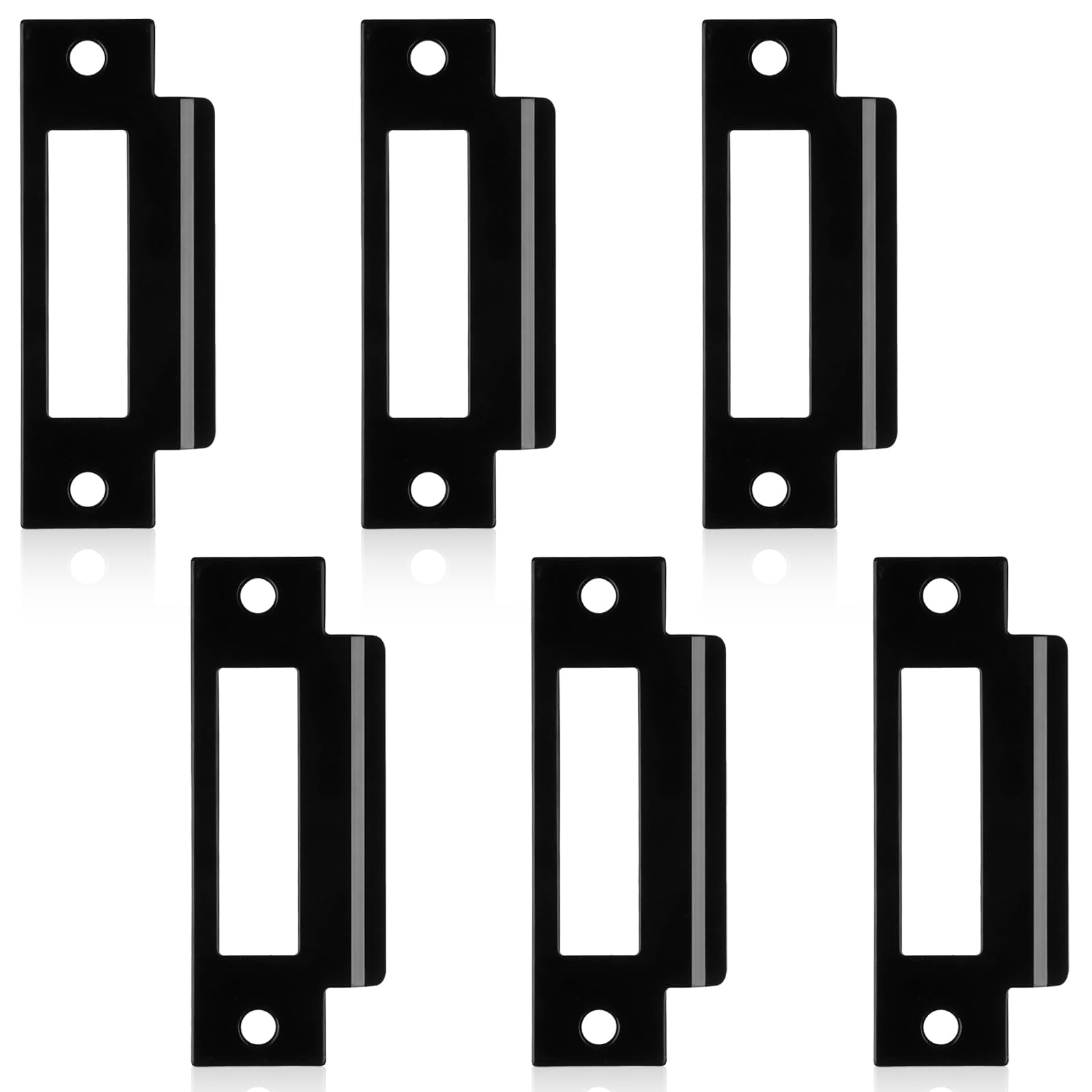 3Pcs 4-7/8" Universal Door Strike Plate Replacement Stainless - View #8