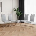 thumbnail image 1 of 6Pcs 4Pcs 2Pcs/Set Modern Dining Chairs with Faux Leather Padded Seat Dining Living Room Chairs Upholstered Chair with gold Metal Legs Design for Kitchen, Living, Bedroom, Dining Room Side Chairs, 1 of 17