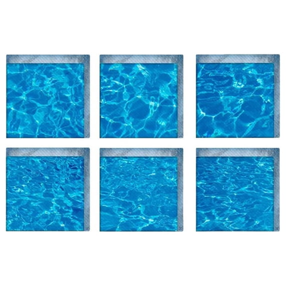 6Pcs 5.9Inch Self Adhesive Artificial Water Effect Sheet, Fake River ...