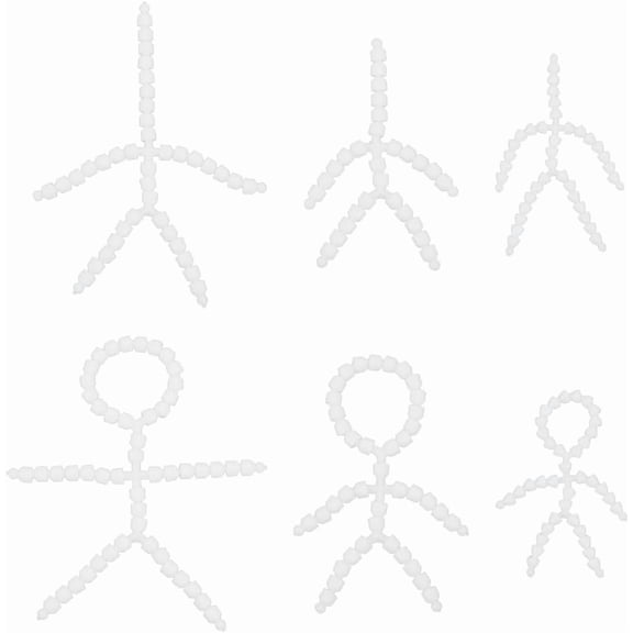 6Pcs 6 Styles Body Joint Skeleton Adjustable Armature Skeleton Plastic Action Figure Movable Skeleton Plastic Joint Jeton Ball Socket Limbs and Head Joints for Teddy Bear Making DIY Crafts