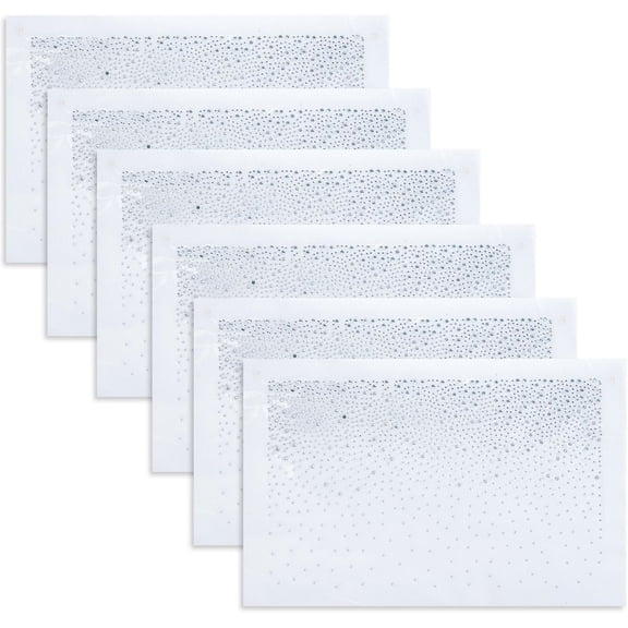 6Pcs 9.44 x 5.9 Inches Rhinestonet Iron on Transfer, Hotfix Heat Transfers Decal Diamond Sticker Patches, Clothing Repair Appliques for DIY Jacket T-Shirts Pants Bag Clothes Embellishment