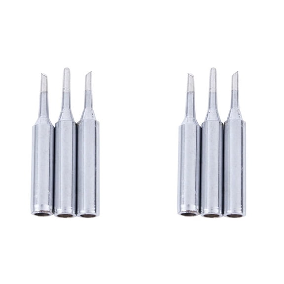 6Pcs 900MT2C 60W 2mm Width Bevel Soldering Solder Iron Tip 43 x 6mm