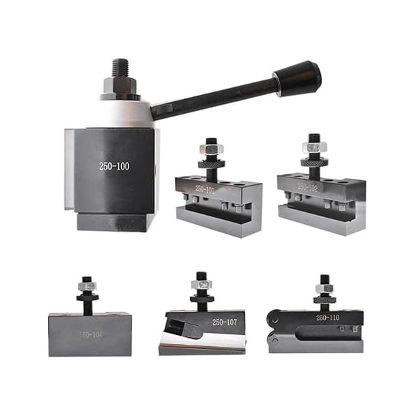 6Pcs AXA 250-100 High Accuracy Piston Type Quick Lathe Holder 100 Series Fit for Lathe