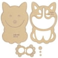 6Pcs Acrylic Template DIY Leather Pattern Mold Huskie Key Case HandMade