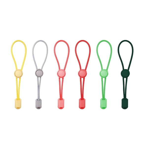 6Pcs Adjustable Sealing Straps Elastic Fasteners Cable Ties Cord Wrap Organizers Stretchable Sealing Cord Enduring