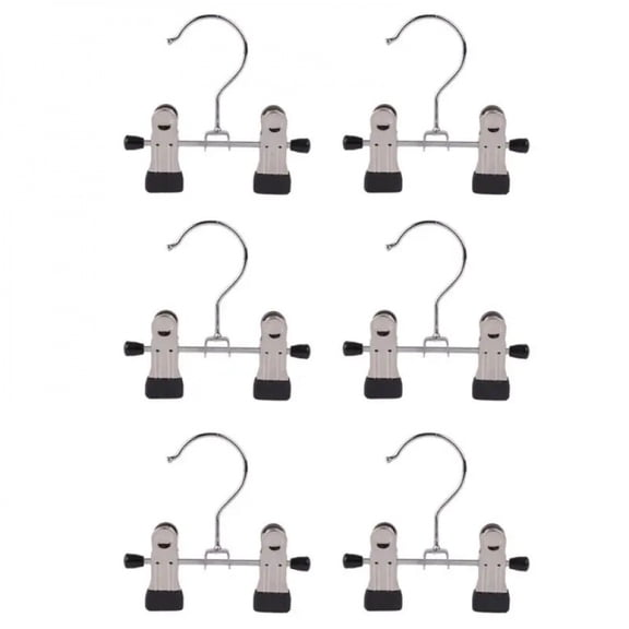 6Pcs Adjustable Stainless Steel Shoe Rack Pants Folder Boot Hanger Holder Portab G5AB